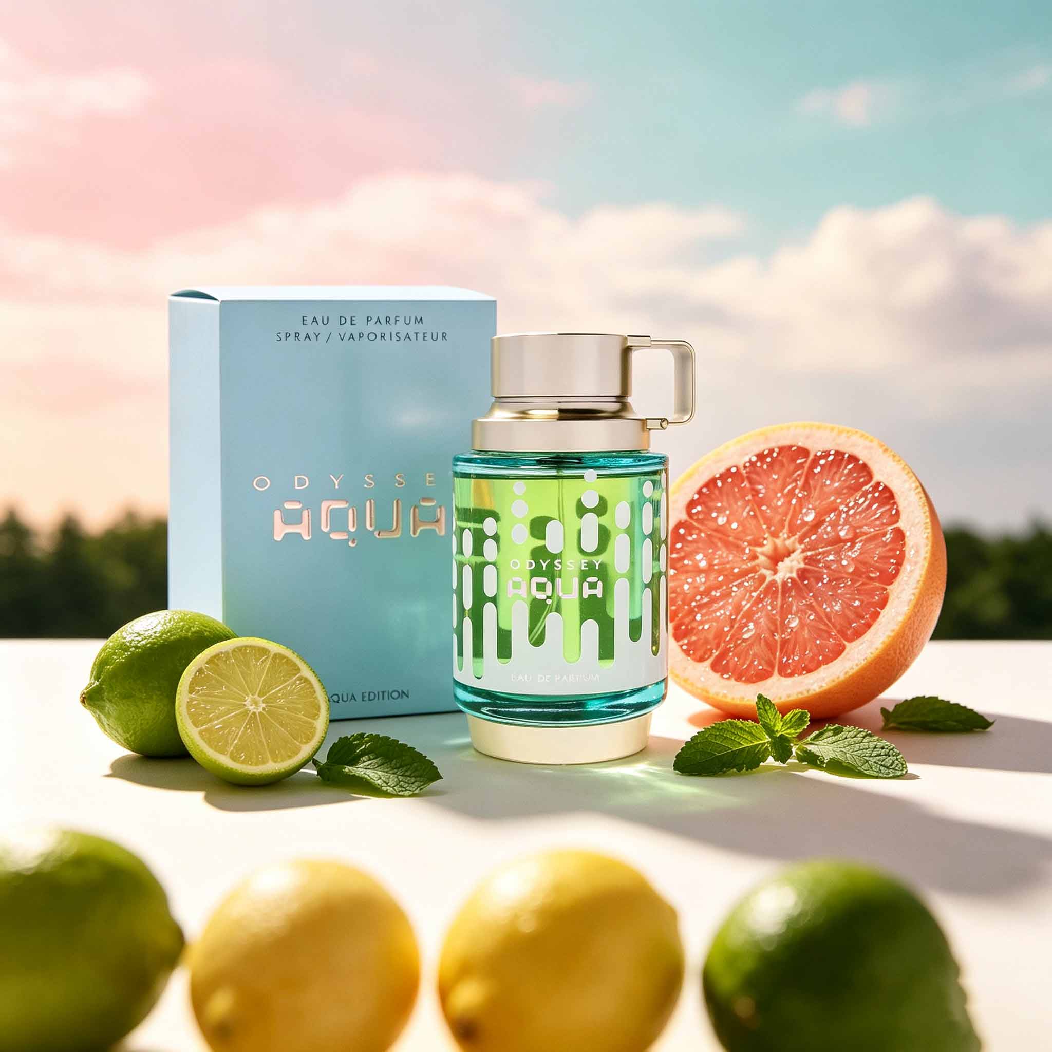 Packaging - Odyssey Aqua Men Fragrance, unikalny wygląd