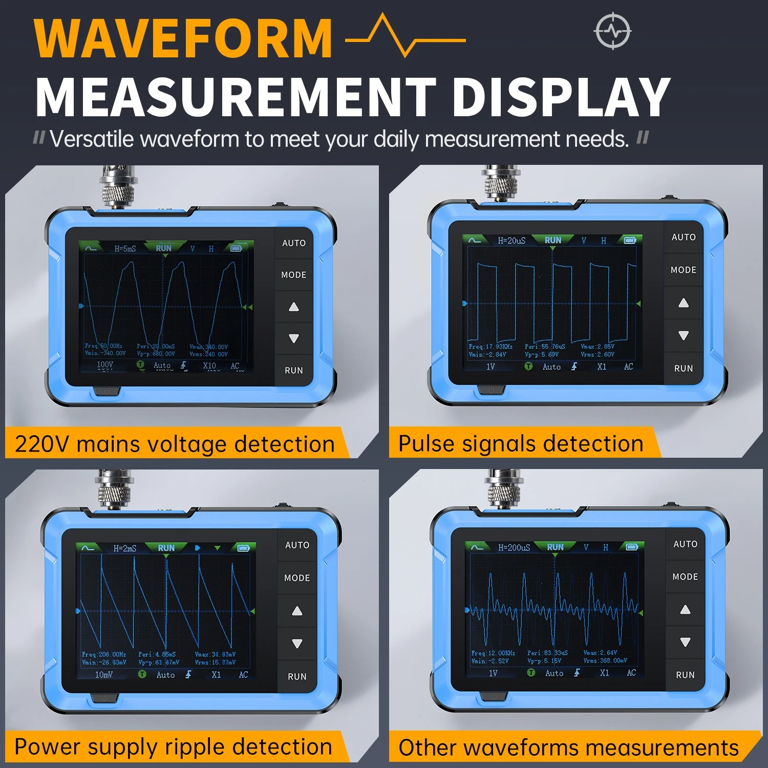 FNIRSI DSO510 Nowy 10MHz Mini  – Fnirsi Digital Oscilloscope Handheld recenzja i cena