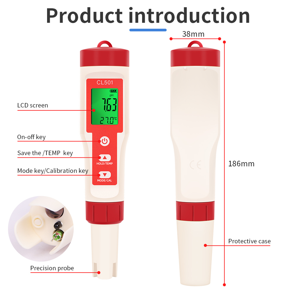 PH/CL2/H2/ORP/miernik temperat – Ph Meter Digital Water Tester recenzja i cena