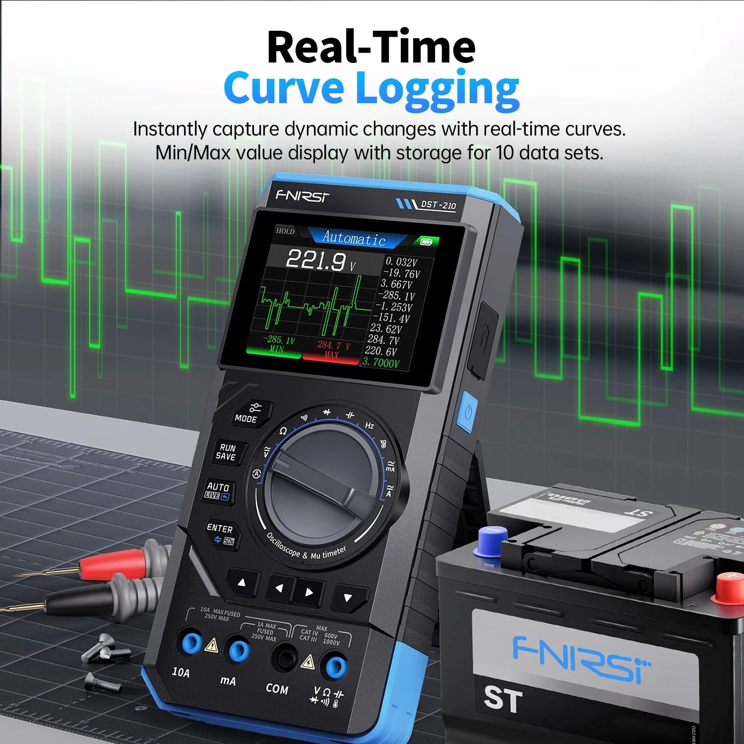 FNIRSI DST-210 Oscyloskop ręcz – Fnirsi Digital Oscilloscope Handheld recenzja i cena