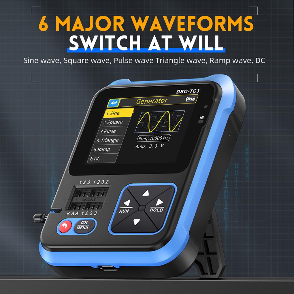 FNIRSI DSO-TC3 3w1 Mini ręczny – Fnirsi Digital Oscilloscope Handheld recenzja i cena